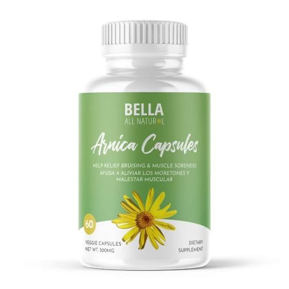 Bella All Natural Arnica Capsules 500 mg, 60 Count Bella All Natural Au supplements