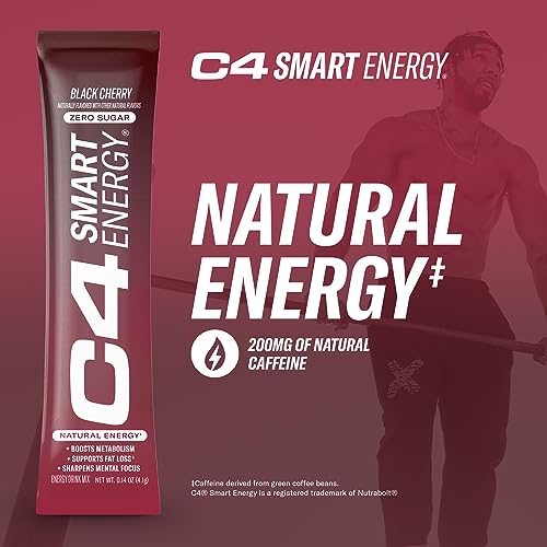 C4 Smart Energy Powder Stick Packs - Sugar Free Performance Fuel & Nootropic Brain Cellucor Au supplements