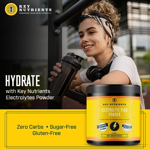 Key Nutrients Electrolytes Powder - Tropical Peach Mango Drink Mix 90 Servings KEY NUTRIENTS Au supplements