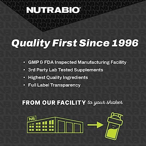 NutraBio Classic Whey Protein Powder- 25G of Protein Per Scoop - Full-Spectrum Amino NutraBio Au supplements