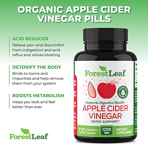 ForestLeaf - Apple Cider Vinegar Capsules with Cayenne Pepper Powder 1200mg ForestLeaf Au supplements