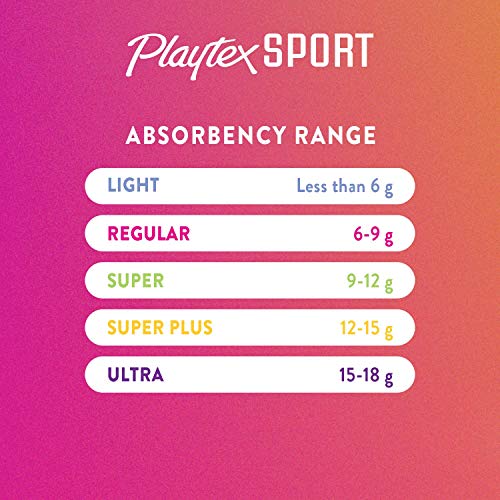 Playtex Sport Tampons, Regular Absorbency, Fragrance-Free - 48ct (Packaging May Vary) PLAYTEX Au supplements