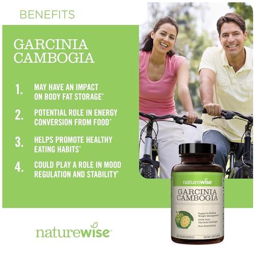 Naturewise Garcinia Cambogia with Pure Garcinia Cambogia Extract, 60% HCA Concentrati NatureWise Au supplements