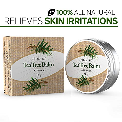 TEA TREE OIL BALM -100% All Natural | Great Cream for Soothing Irritations like Eczema Chamuel Au supplements