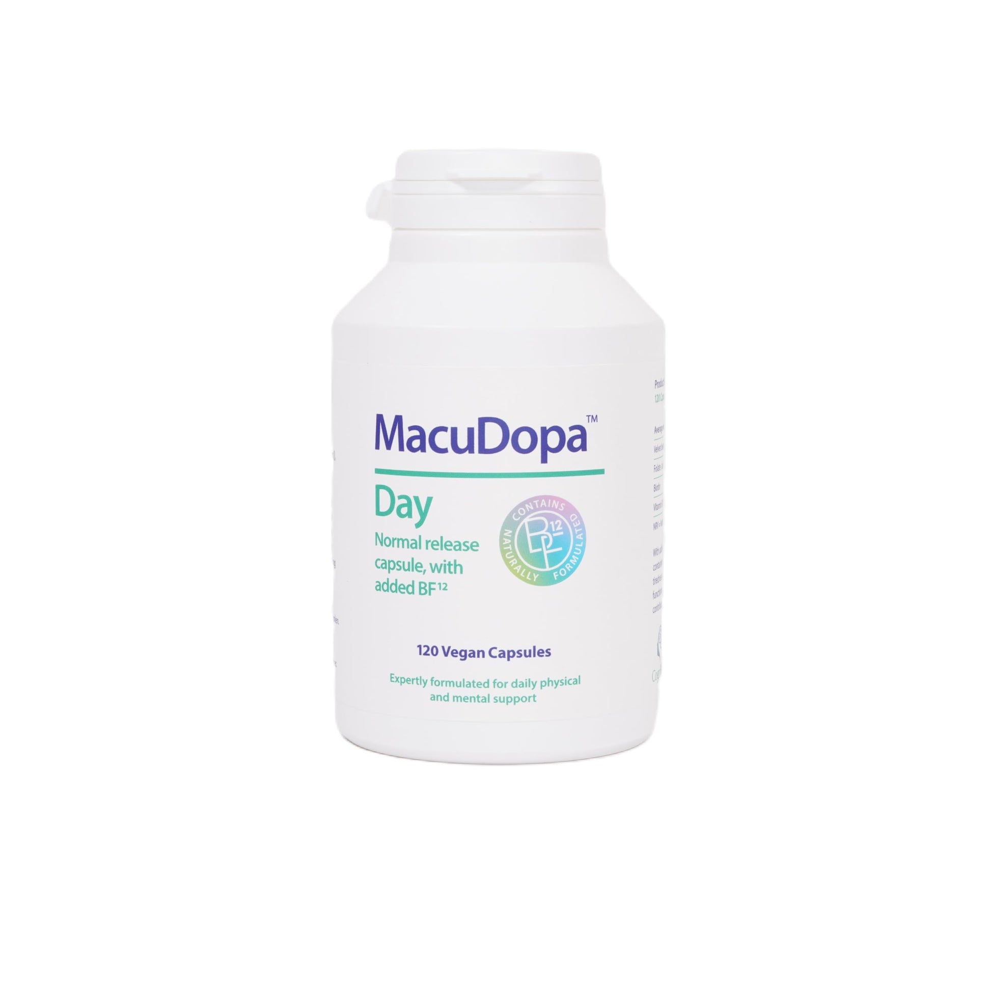 Macudopa Day Capsules 700mg Proprietary Blend, 63% HPLC standardised Levodopa. 120 Veggie Capsules MacuDopa Au supplements