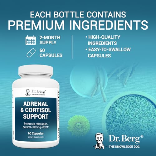 Dr. Berg Adrenal & Cortisol Capsules - Adrenal Supplement & Cortisol Manager - Mood Dr. Berg Nutritionals Au supplements