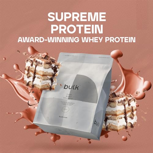 Bulk Pure Whey Protein Powder Shake, Tiramisu, 1 kg, Packaging May Vary Bulk Au supplements