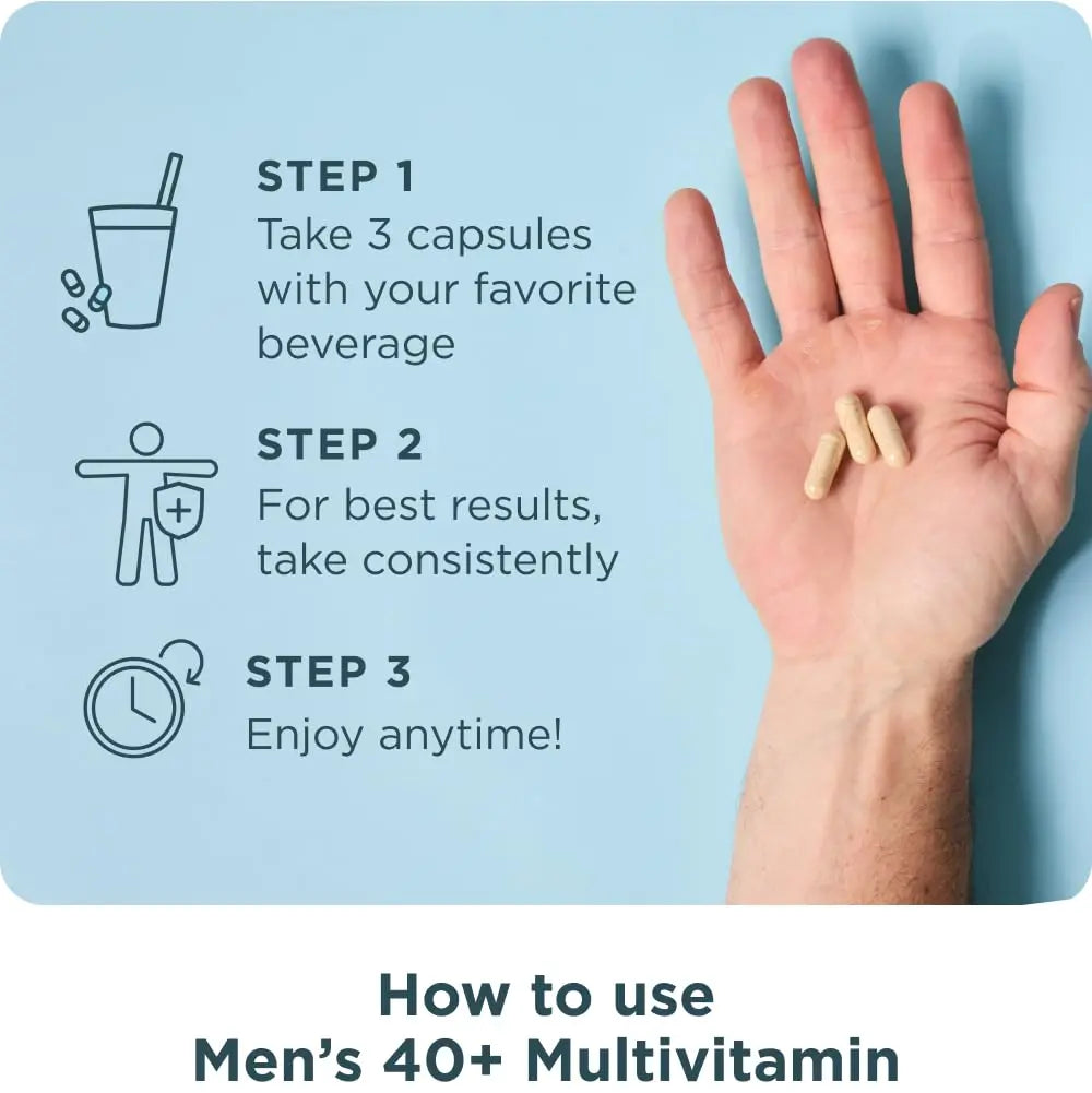 Ancient Nutrition, Multivitamin Mens 40 Plus 3 Day, 90 Count Ancient Nutrition Au supplements