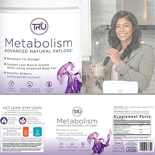 TRU Metabolism, Advanced Fat Loss, Fight Cravings, Boost Mood, No Jitters or Crash TRU Supplements Au supplements