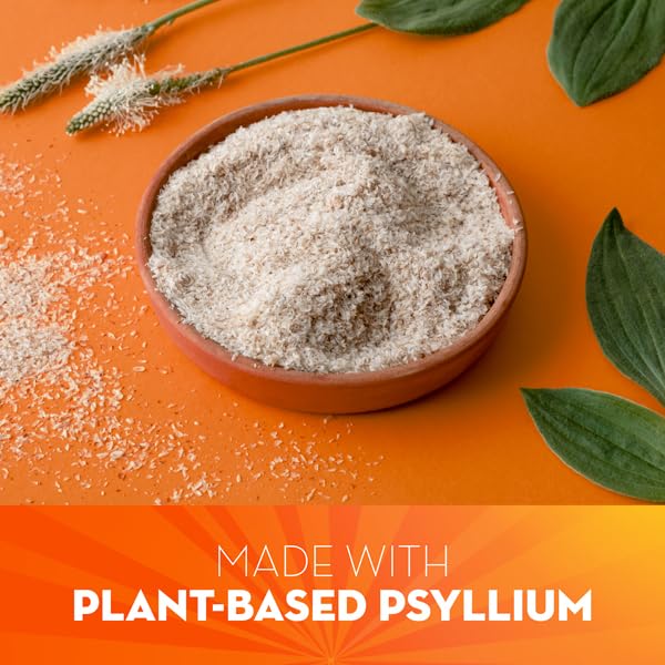 Metamucil, Daily Psyllium Husk Powder Supplement with Real Sugar, 4-in-1 Fiber Metamucil Au supplements