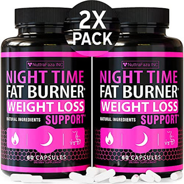 (2 Pack) Night Time Weight Loss Pills for Women Belly Fat Burner for Women NuttraFaza INC Au supplements