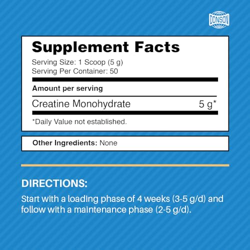 Donson Creatine Monohydrate for Women Booty Gain – 8.8oz Creatine Powder Donson Au supplements