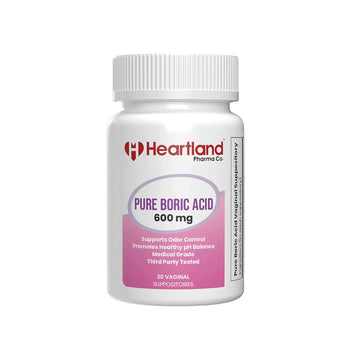 Heartland Pharma Boric Acid Vaginal Suppositories Medical Grade 100% USA Manufactured (30 ct)(1 Pack) Heartland Pharma Au supplements