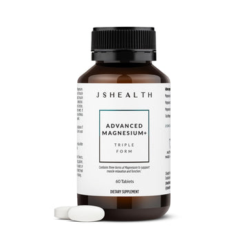 JSHealth Vitamins Advanced Magnesium Supplements with Magnesium Glycinate & Citrate for Muscle Relaxation (60 Tablets) JSHealth Au supplements