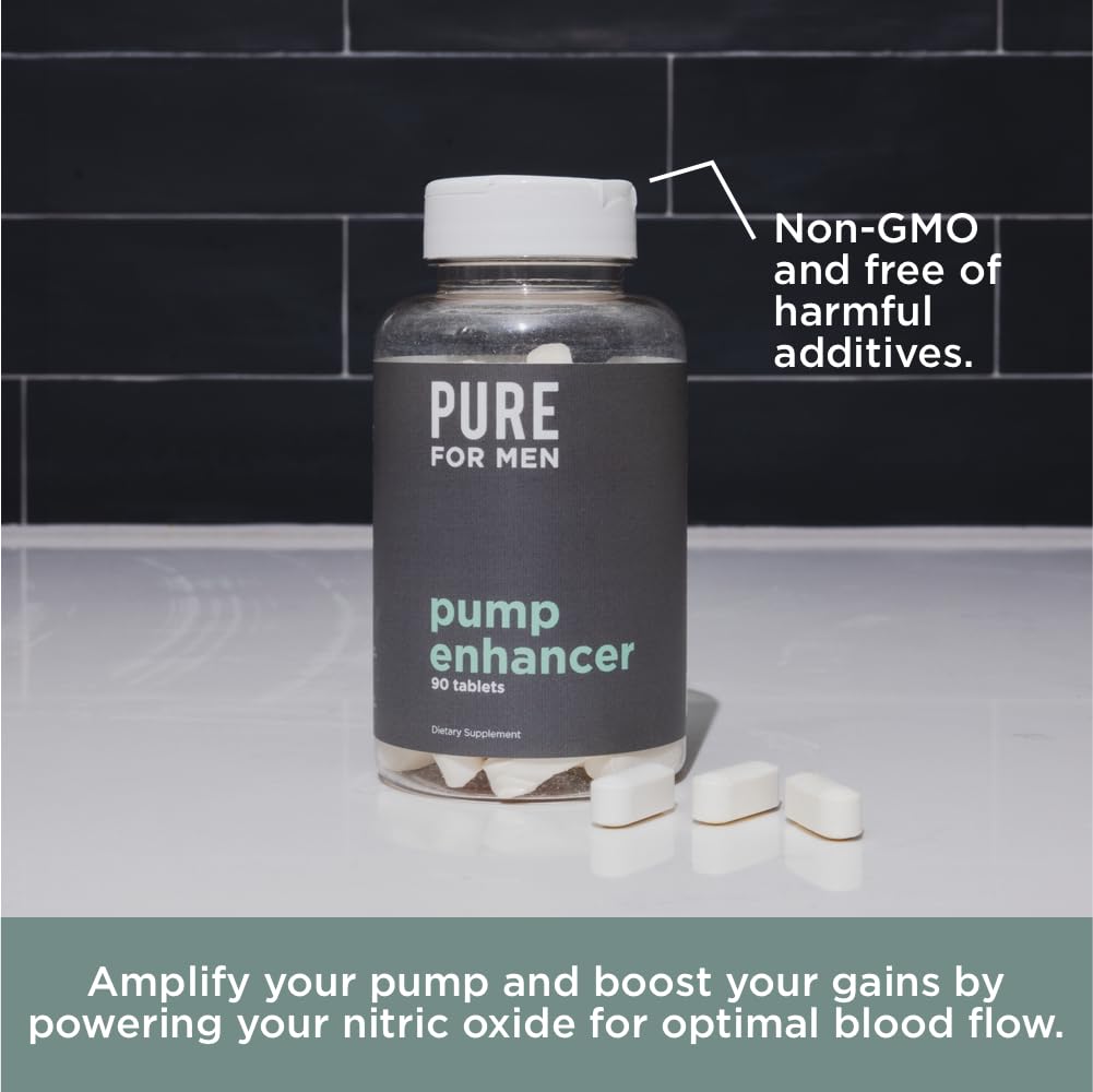 Pure for Men Pump Enhancer | Pre Workout Supplement for Muscle Pump, Stamina Pure for Men Au supplements