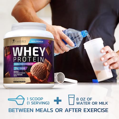 Whey Protein Powder 24g - Chocolate Ice Cream Whey Isolate Protein for Muscle Growth Nature's Nutrition Au supplements