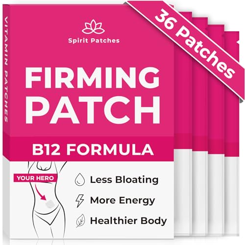 Firming B12 Patches (Pack of 36) - 100% Natural Vitamin Patches for Women, Energy & Body Support Spirit Patches Au supplements