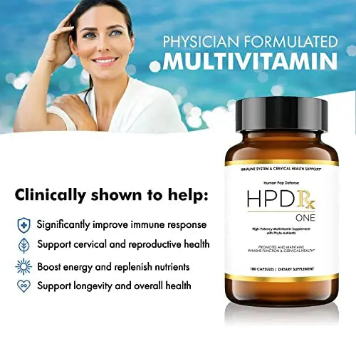 HPD Rx ONE Immunity Boost Multivitamin HPV Supplements for Women and Men, Pack of 6 HPD Rx uk supplements