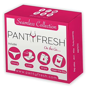 to-Go Panty Kit Includes 4 Items Seamless Thong Underwear Fresh Wipe Pantyliner & Washbag Travel Panty Fresh Au supplements