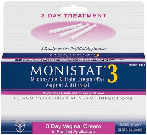 Monistat 3 Vaginal Antifungal Medication, 0.18-Ounce, 3 Prefilled Applicators (Pack of 2) Monistat Au supplements