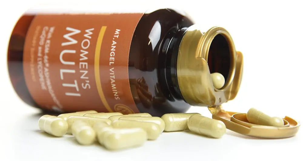 Mt. Angel Vitamins - Daily Womens Multivitamin - Adult Formula with Iron, Calcium, KSM-66 Ashwaganda, and a Potent Proprietary Herbal Blend Mt. Angel Vitamins Au supplements