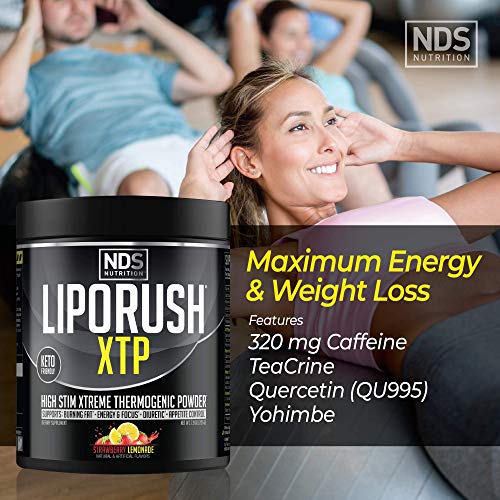 LIPORUSH NDS Nutrition XTP Thermogenic Fat Burner with L-Carnitine - Energy, Focus LIPORUSH Au supplements