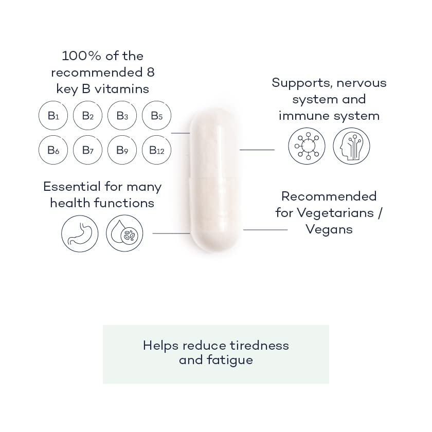 Vitamin B Complex+ Supplements – 8 Key B Vitamins for Optimal Cell Health – Energy Capsules FutureYou Cambridge Au supplements