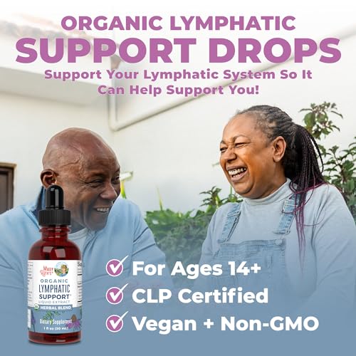 Lymphatic Support Drops | USDA Organic Lymphatic Cleanse Immune Support Supplement MaryRuth Organics Au supplements