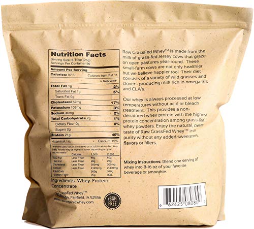 100% Raw Grass Fed Whey - Happy Healthy Cows, COLD PROCESSED Undenatured Raw Organic Whey Au supplements