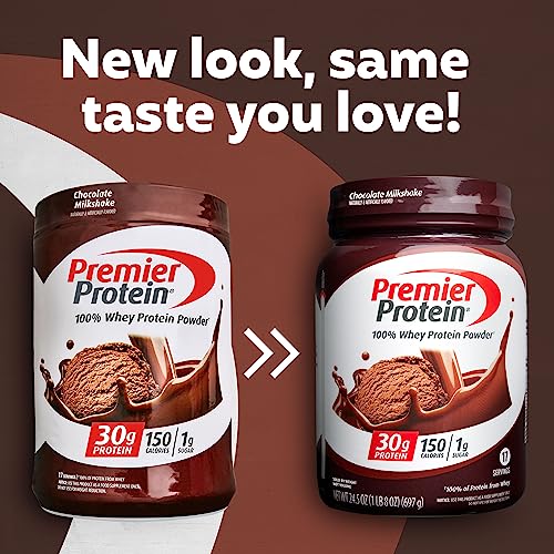 Premier Protein Powder, Chocolate Milkshake, 30g Protein, 1g Sugar, 100% Whey Protein Premier Protein Au supplements