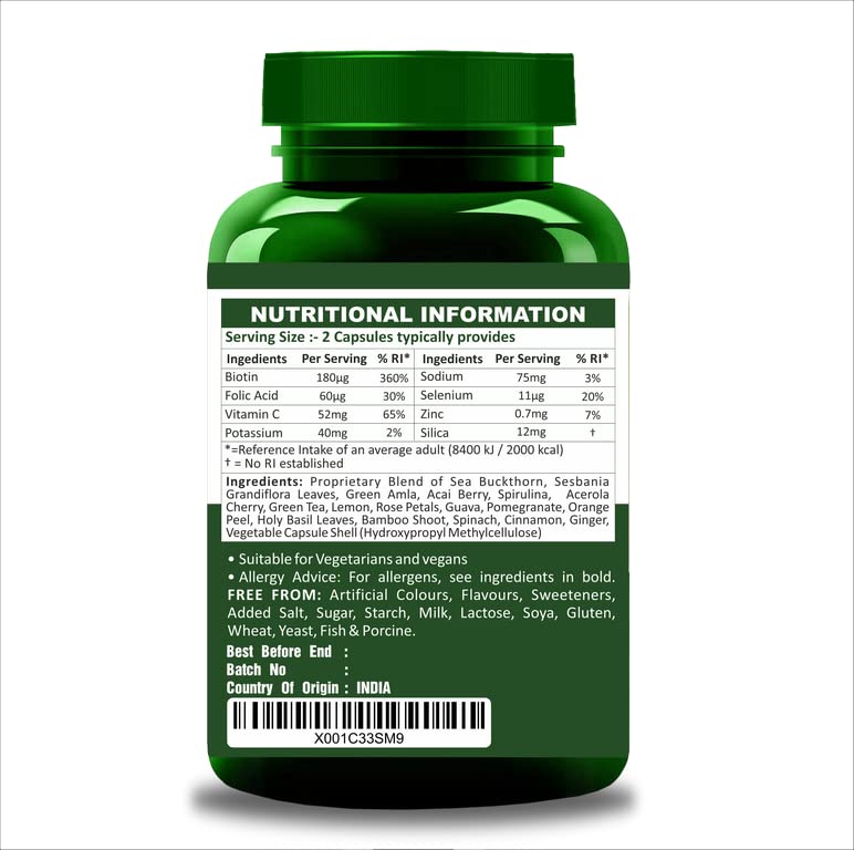 Herbal Magic's Pure & Natural Blend - Collagen Builder Capsules x 60 - Made from 17 Fruits Herbal Magic Au supplements