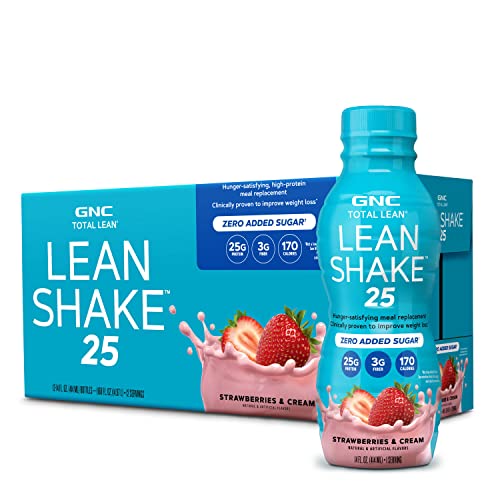 GNC Total Lean Lean Shake 25 - Strawberries and Cream - 12 Bottles GNC Au supplements