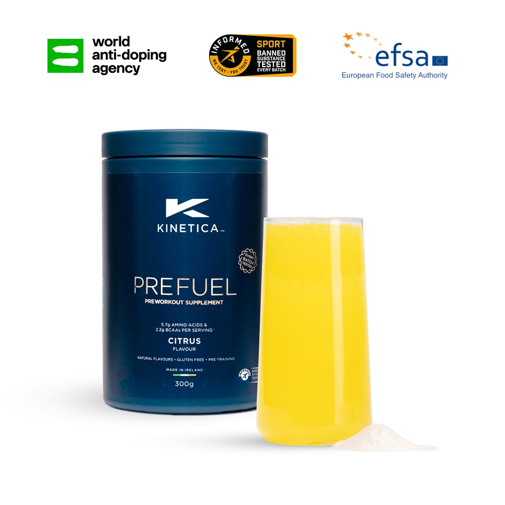 Kinetica PreFuel, Pre Workout, 5.7g Amino Acids & 2.2g BCAA's per Serving, 30 Servings Kinetica Au supplements