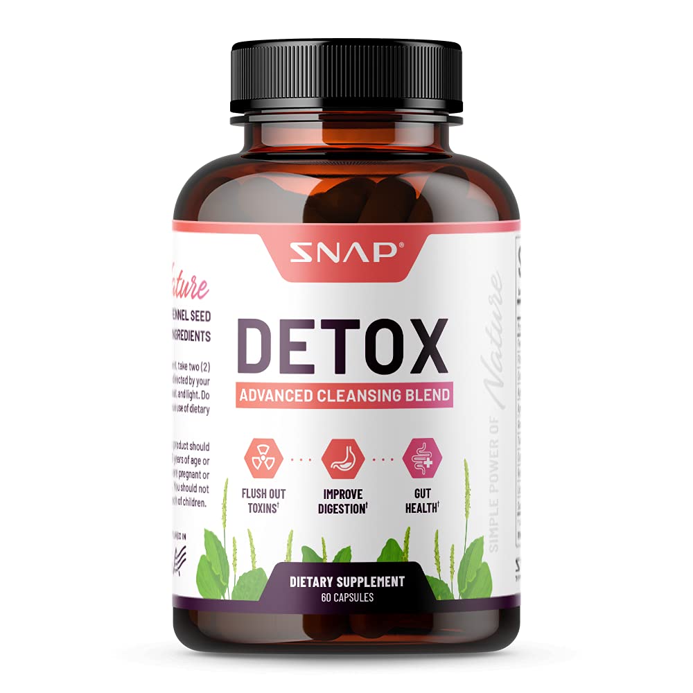 Snap Supplements Detox Cleanse Capsules - Advanced Blend for Full Body Detox & Cleans Snap Supplements Au supplements