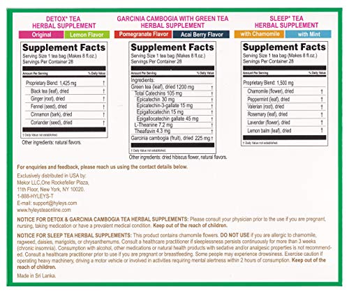 Hyleys Detox Tea for Cleanse - 28 Day Kit - 84 Tea Bags - Gift Gift For Mom For Mom HYLEYS Au supplements