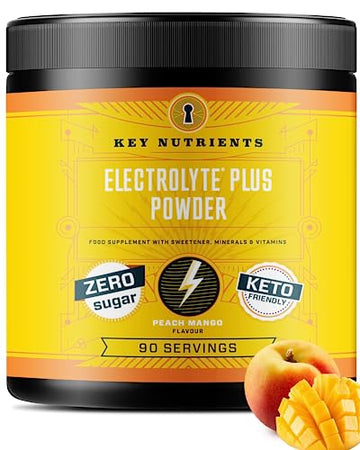 Key Nutrients Electrolytes Powder - Tropical Peach Mango Drink Mix 90 Servings KEY NUTRIENTS Au supplements