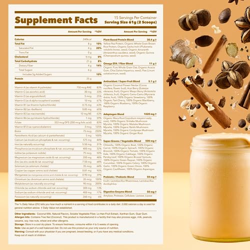 Ka’Chava All-In-One Nutrition Shake Blend, Chai, 85+ Superfoods, Nutrients & Plant-Based Ka'Chava Au supplements