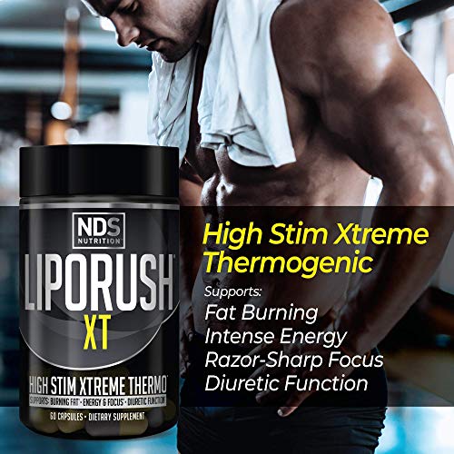 LIPORUSH NDS Nutrition XT - Concentrated Thermogenic with L-Carnitine & Teacrine LIPORUSH Au supplements