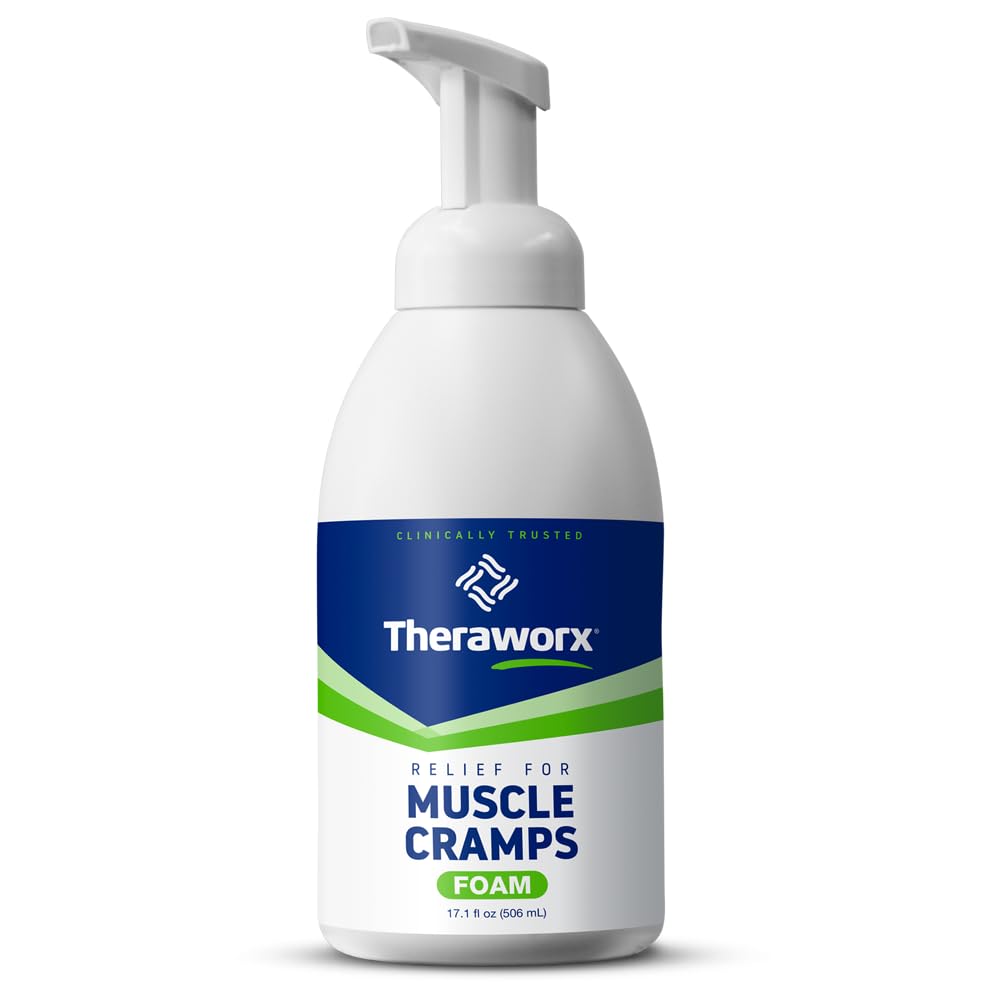 Theraworx Relief for Muscle Cramps Foam Fast-Acting Muscle Spasm, Leg Soreness with Magnesium Sulfate - 17.1 oz - 1 Count Theraworx Au supplements