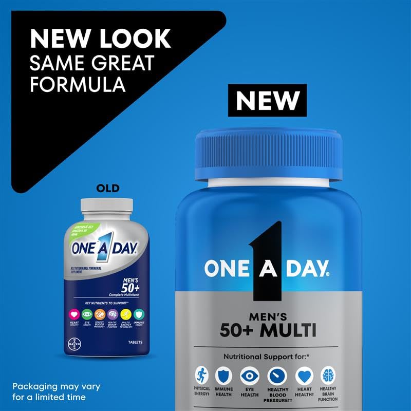 One A Day Men’s 50+ Healthy Advantage Multivitamin, Multivitamin for Men with Vitamins A, C, E, B6, B12, Calcium and Vitamin D ONE A DAY Au supplements
