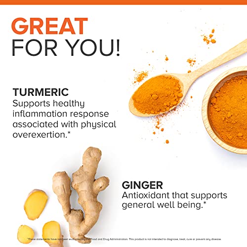Qunol Turmeric Curcumin with Black Pepper & Ginger, 2400mg Turmeric Extract with 95% Qunol Au supplements