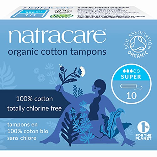 Natracare Non-Applicator 100% Organic Cotton Tampons, Super, Totally Chlorine Free, Biodegradable NATRACARE Au supplements