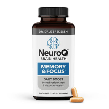 NeuroQ Memory & Focus - Boosts Cognitive Performance & Healthy Brain Function - Neuroprotective Formula by Dr. Dale Bredesen - Gotu Kola Ginkgo Phosphatidylserine Coffee Fruit & Propolis - 60 Capsules LifeSeasons Au supplements
