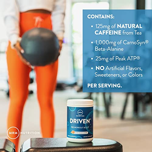 MRM Nutrition Driven Pre-Workout Powder | Mixed Berry Flavored | 125mg Caffeine | Pure MRM Au supplements