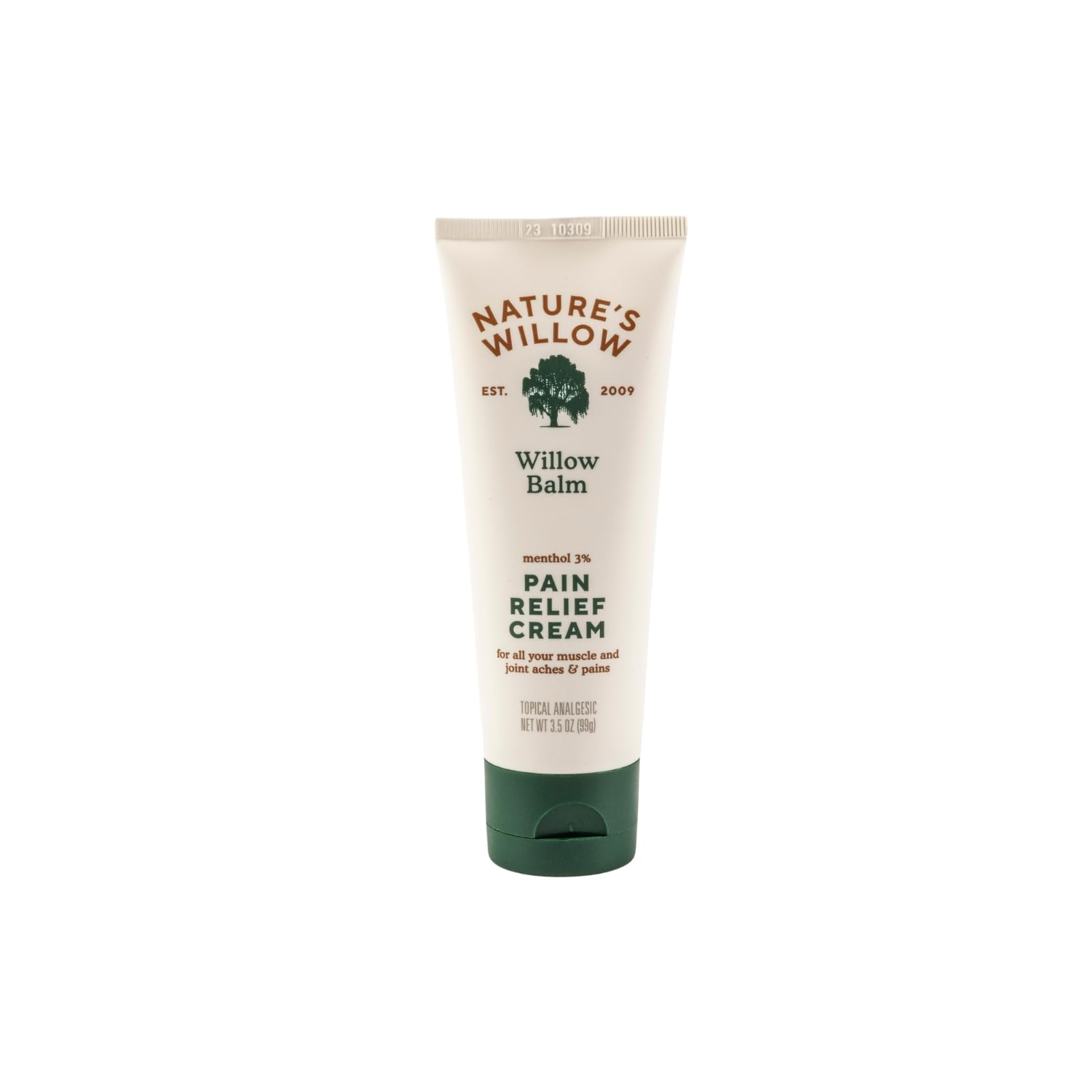 Nature's Willow Willow Balm Natural Pain Relief Cream for Muscles & Joints | Fast-Acting with Willow Bark & Menthol | Free from Artificial Fragrances & Dyes | 1-Pack | 3.5 fl oz Nature's Willow Au supplements