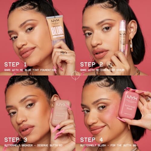 NYX PROFESSIONAL MAKEUP Buttermelt Powder Blush, Fade and Transfer-Resistant Blush, Up to 12HR Make Up Wear, Vegan Formula - For The Butta NYX PROFESSIONAL MAKEUP Au supplements