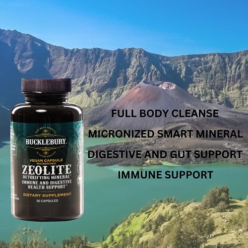 BUCKLEBURY Zeolite Micronized Smart Mineral Capsules - Supports Detox, Immune BUCKLEBURY Au supplements