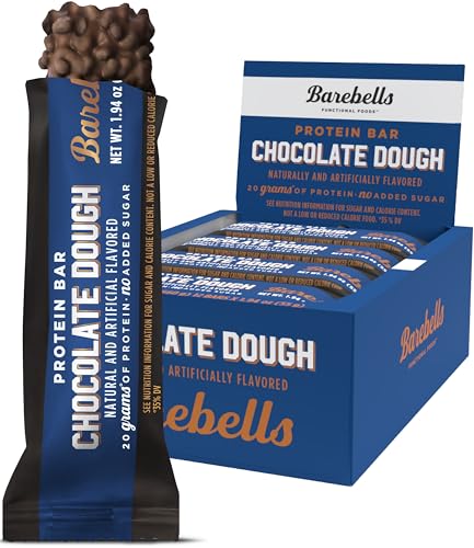 Barebells Protein Bars Chocolate Dough with 1g of Total Sugars - 12 Count, 1.9oz Bars BAREBELLS Au supplements
