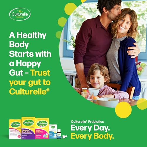 Culturelle Pro Strength Daily Probiotics For Digestive Health (2 Month Supply) with Prebiotics for Women & Men, Supports Occasional Diarrhea, Gas & Bloating, Gluten & Soy Free, 60 Count Culturelle Au supplements